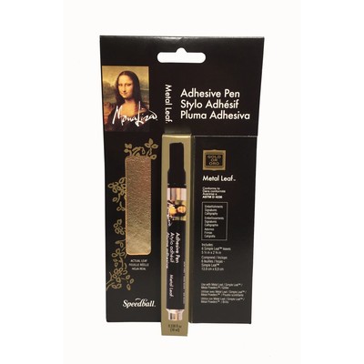 Mona Lisa Adhesive Pen & Gold Simple Leaf Kit