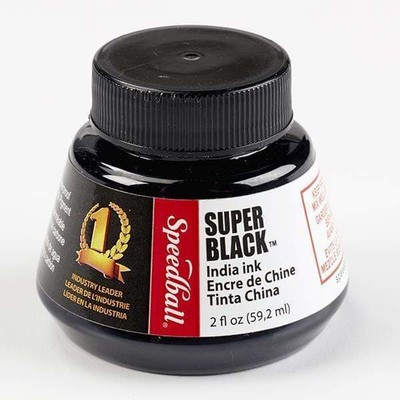 Super Black India Ink, 2oz