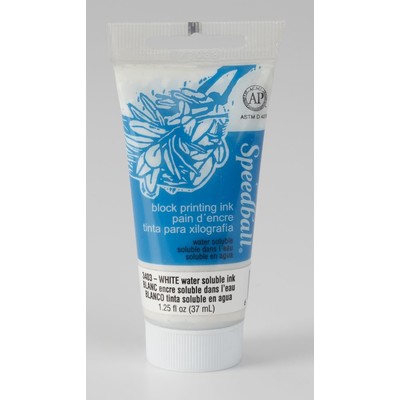Water-Soluble Block Printing Ink, 1.25oz - White