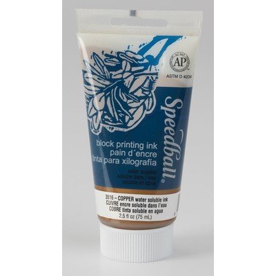 Water-Soluble Block Printing Ink, 2.5oz - Copper