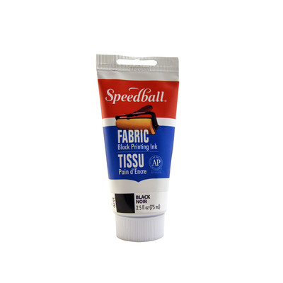 Fabric Block Printing Ink, 2.5oz - Black