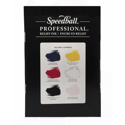Professional Relief Ink Set, 6 Colors