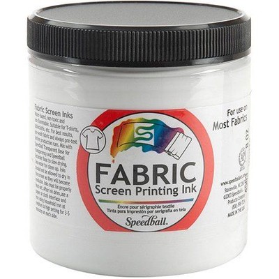 Fabric Screen Printing Ink, 8oz - White