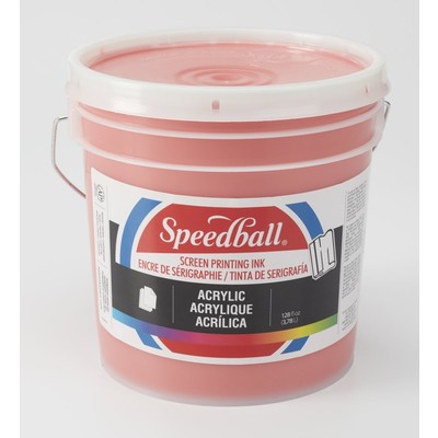 Acrylic Screen Printing Ink, Gallon/3.8L - Fire Red