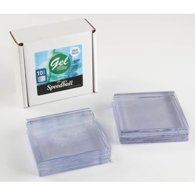 Gel Printing Plate Bulk Pack, 5" x 5" (10 Plates)