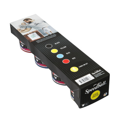 Fabric Screen Printing Ink Set, Basic Colors