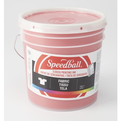 Fabric Screen Printing Ink, Gallon/3.8L - Red