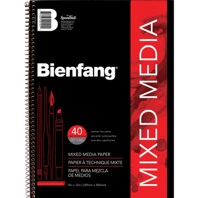 Bienfang Mixed Media Paper Pad, 9" x 12"
