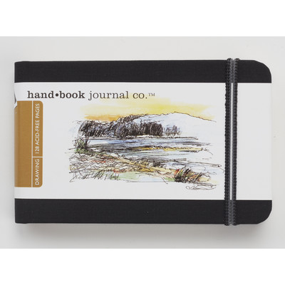 Drawing Journal, 3.5" x 5.5" Landscape - Ivory Black
