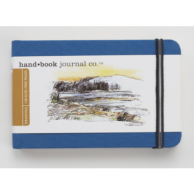 Drawing Journal, 3.5" x 5.5" Landscape - Ultramarine Blue