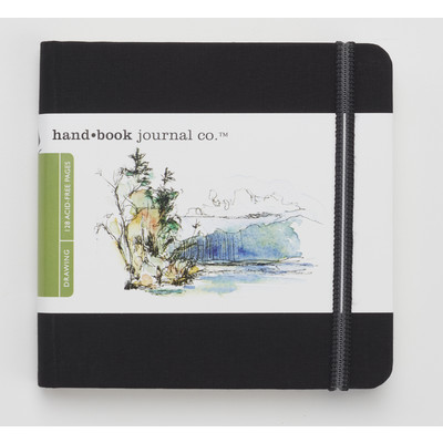 Drawing Journal, 5.5" x 5.5" Square - Ivory Black