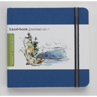 Drawing Journal, 5.5" x 5.5" Square - Ultramarine Blue