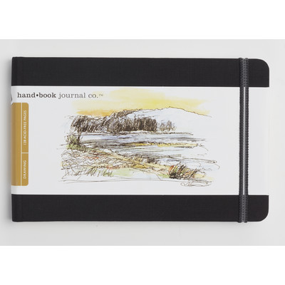 Drawing Journal, 5.5" x 8.25" Landscape - Ivory Black