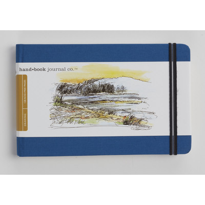 Drawing Journal, 5.5" x 8.25" Landscape - Ultramarine Blue