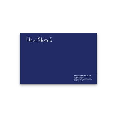 Flexi-Sketch Blank Sketchbook, 6" x 9" - Mandarin