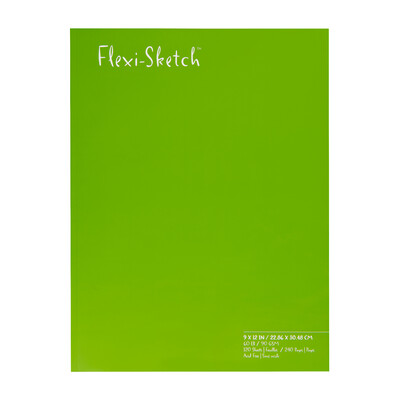 Flexi-Sketch Blank Sketchbook, 12" x 9" - Fern