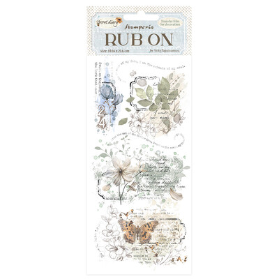 Rub-on, Create Happiness Secret Diary - Labels
