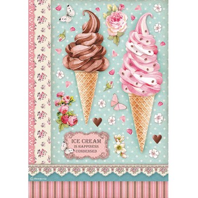 A4 Rice Paper, Sweety - Ice Cream