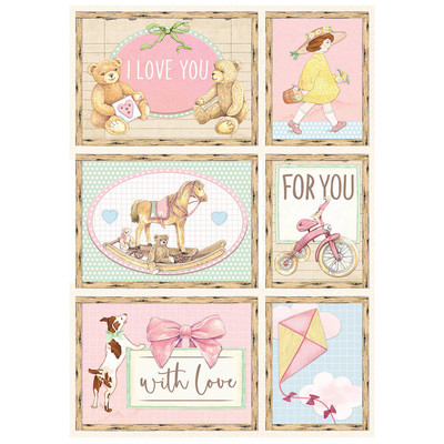 A4 Rice Paper, Daydream - Cards Pink