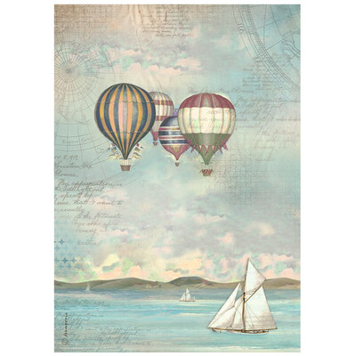 A4 Rice Paper, Sea Land - Balloons