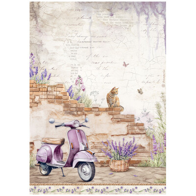 A4 Rice Paper, Lavender - Vespa