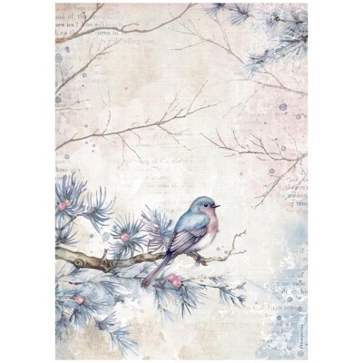 A4 Rice Paper, Create Happiness Dewdrops - Bird