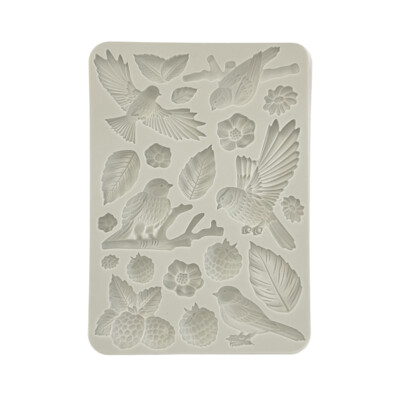 A5 Silicone Mould, Forest - Birds