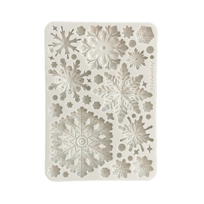 A5 Silicone Mould, Create Happiness Dewdrops - Snowflakes