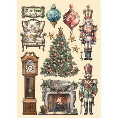 A5 Colored Wooden Shape, The Nutcracker Soldiers