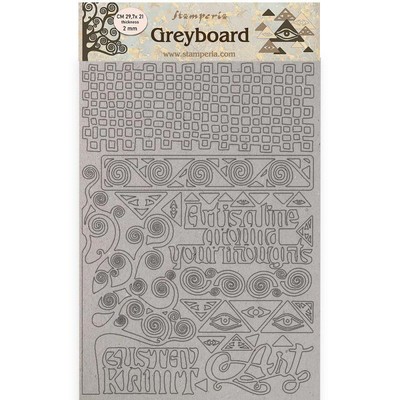 A5 Greyboard, Klimt - Tree Pattern