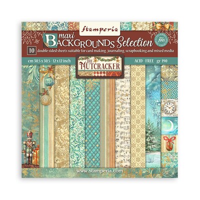 30.5X30.5cm (12"X12") Paper Pad, Maxi Background Selection - The Nutcracker