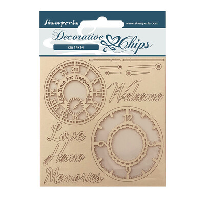 Decorative Chips, Create Happiness Welcome Home - Clocks