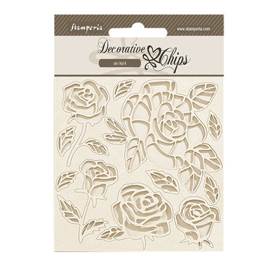 Decorative Chips, Shabby Rose - Roses