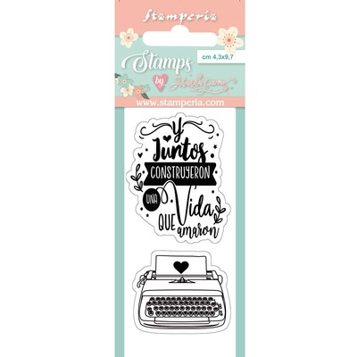 Clear Stamp, Love Story - Typewriter