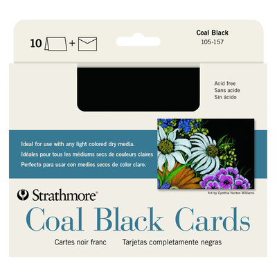 Coal Black Cards , 5" x 6.875" (10pk)