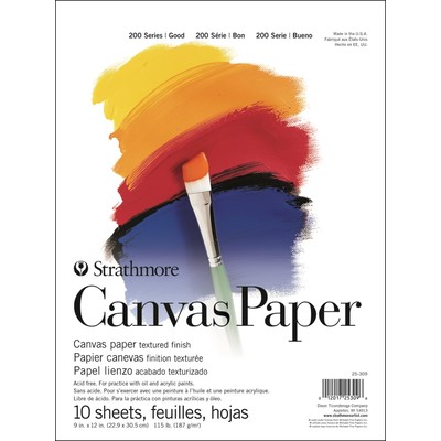 200 Series Canvas Paper Pad, 9" x 12"