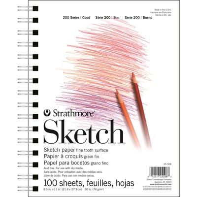200 Series Sketch Pad, 8.5" x 11"