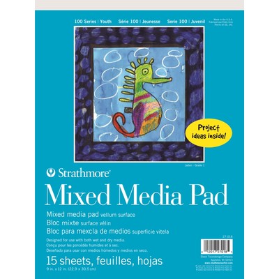 100 Series Mixed Media Pad, 9" x 12"