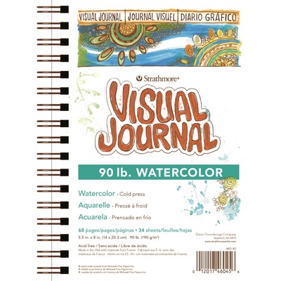 Visual Journal, Watercolor 90lb - 5.5" x 8"