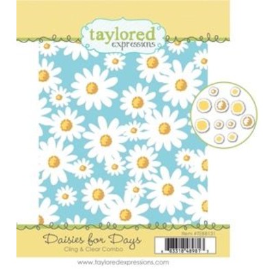 Cling and Clear Stamp Combo, Daisies for Days