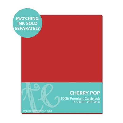 8.5X11 Premium Cardstock, Cherry Pop
