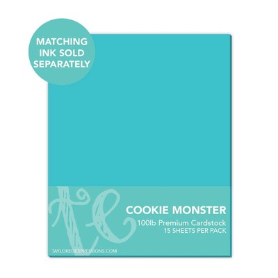 8.5X11 Premium Cardstock, Cookie Monster