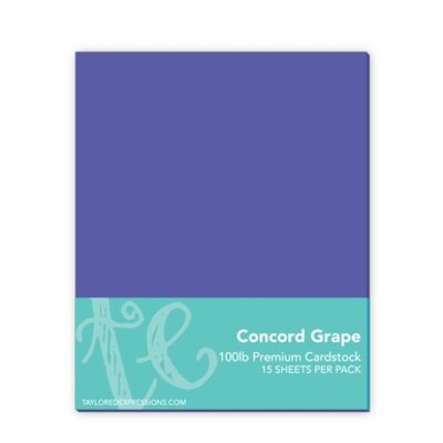 8.5X11 Premium Cardstock, Concord Grape