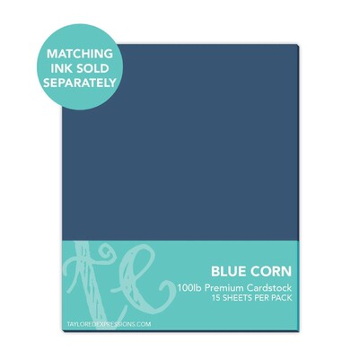 8.5X11 Premium Cardstock, Blue Corn