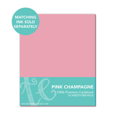 8.5X11 Premium Cardstock, Pink Champagne