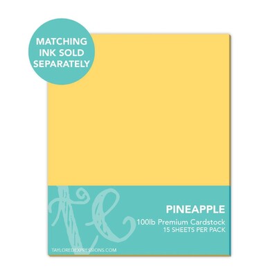 8.5X11 Premium Cardstock, Pineapple
