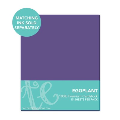8.5X11 Premium Cardstock, Eggplant