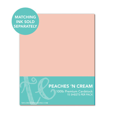 8.5X11 Premium Cardstock, Peaches n Cream