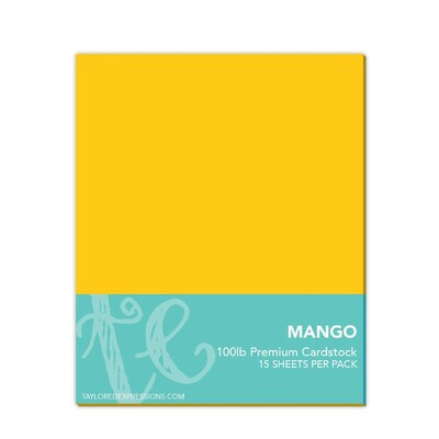 Premium 8.5X11 Cardstock, Mango