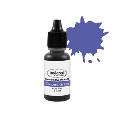 Premium Dye Ink Pad Refill, Concord Grape